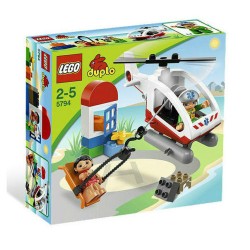 lego duplo 5794 emergency helicopter set building toy figure set new in box