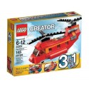 lego creator 31003 red rotors 3 in1 red airplane hydroplane helicopter set
