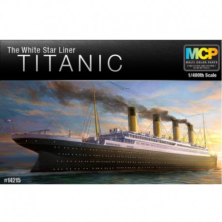 academy 1/400 the white star liner titanic mcp rms plastic model kit 14215