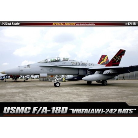 USMC F/A-18D 'VMFA(AW)-242 BATS' 1/32 academy 12118