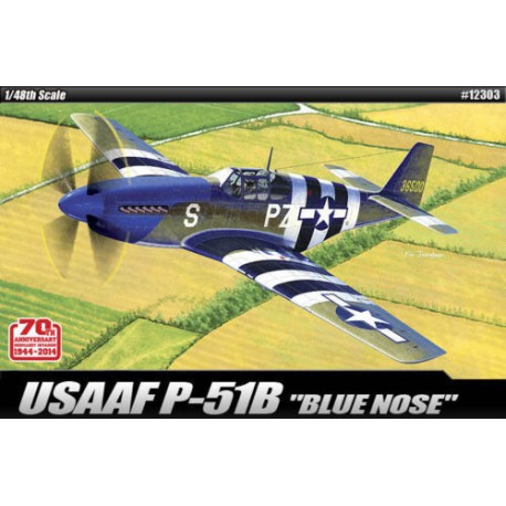academy P-51B blue nose 70th ann normandy invasion model kit 1/48 12303