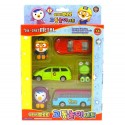 Pororo 3 mini car & 3 figures toy set