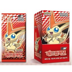 pokemon card bw"red collection"booster box korean ver