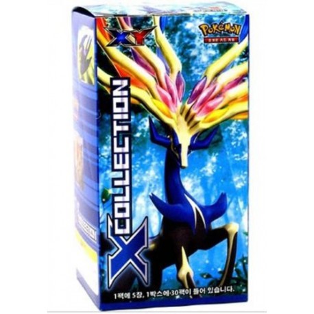 x collection pokemon card game xy booster box korean