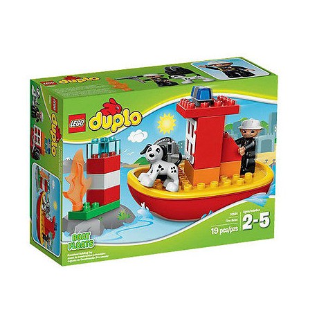 lego duplo 10591 town fire boat 19pcs set new in box