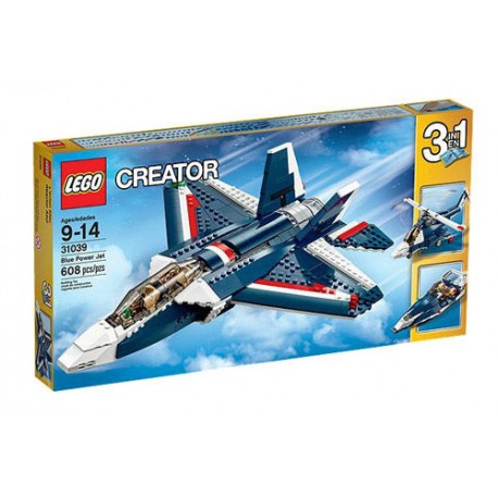 lego creator 31039 creator power jet blue set 608 pcs new in box sealed