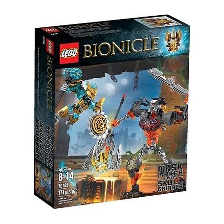 lego bionicle 70795 mask maker vs skull grinder action figuer new in box sealed
