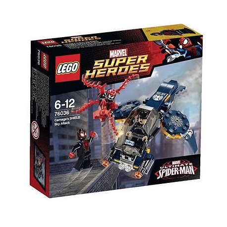 lego super heroes 76036 carnage's shield sky attack set in new box sealed
