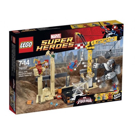 lego super heros 76037 rhino and sandman super villain team up new sealed