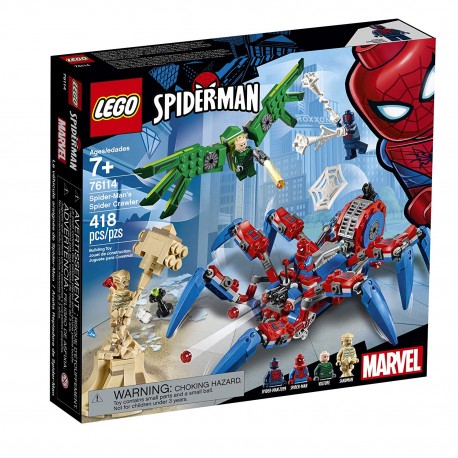 lego marvel spider mans spider crawler 76114