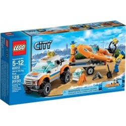 lego city 60012 coast guard 4x4 jeep truck and diving boat